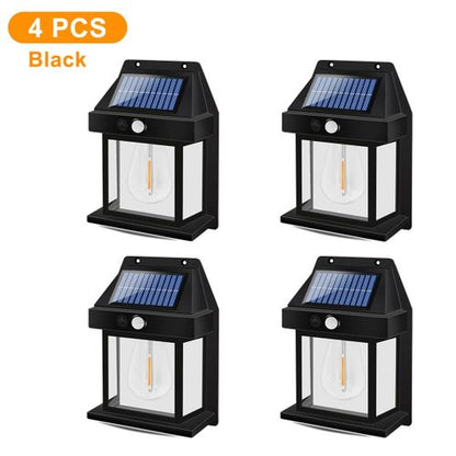 Lampe à Capteur de Mouvement à Énergie Solaire 4 pcs